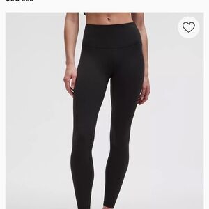 Mid Rise Black Women's Lululemon wonder under leggings
